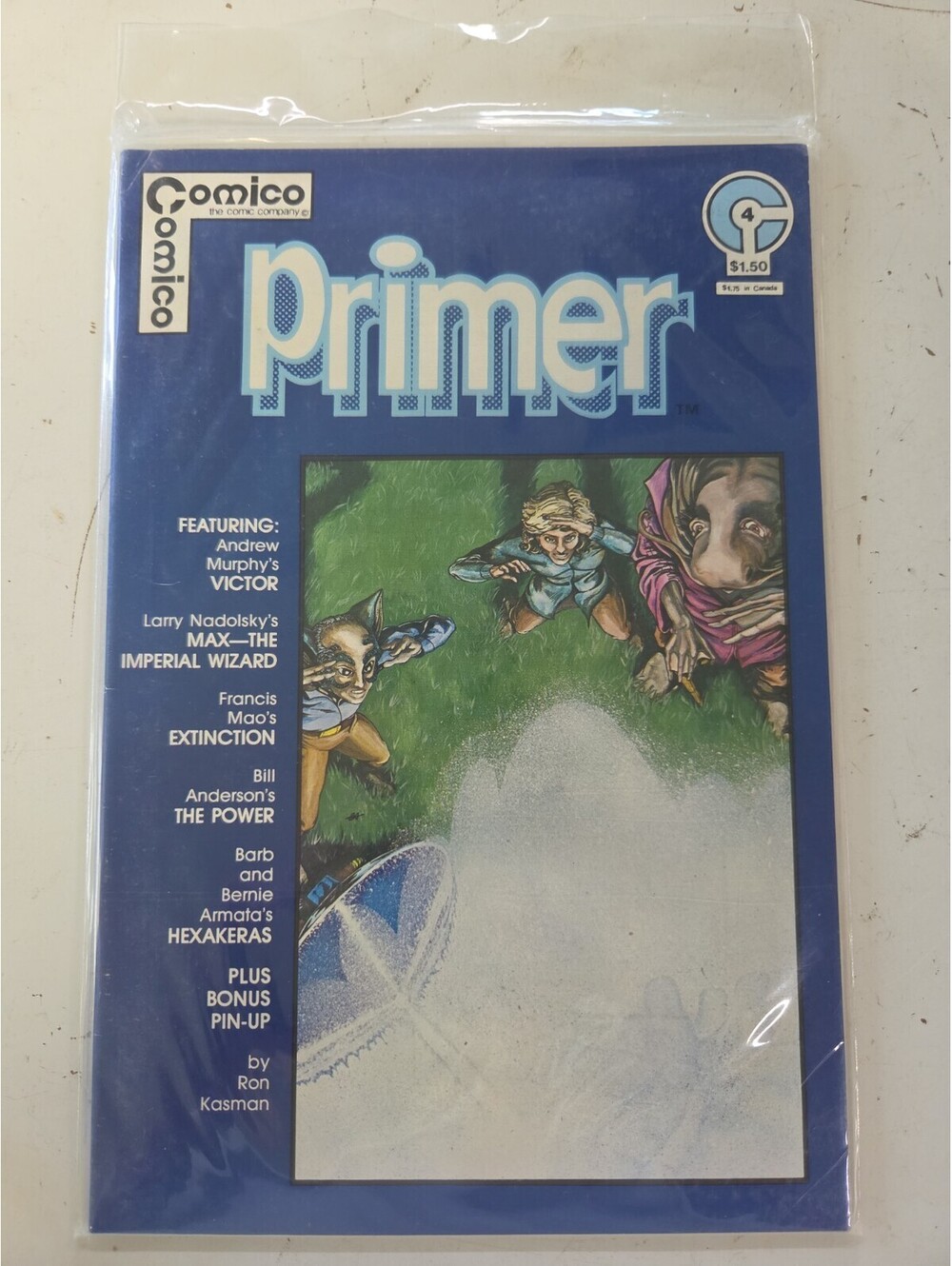 Primer #4 (Comico Comics 1982) Volume 1, Bagged & Boarded
